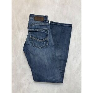 BKE Aiden Bootcut Jeans Womens 26x32 Medium Wash Distressed Denim